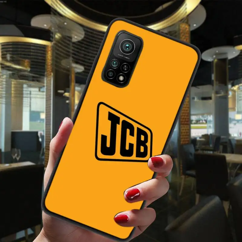 

Jcb Excavator Black Soft Silicone Phone Case For Xiaomi 5 6 6Plus 6X 8 9se 10 10Pro Not2 3 10lite Mix2 2S Mix8lite Max2 3