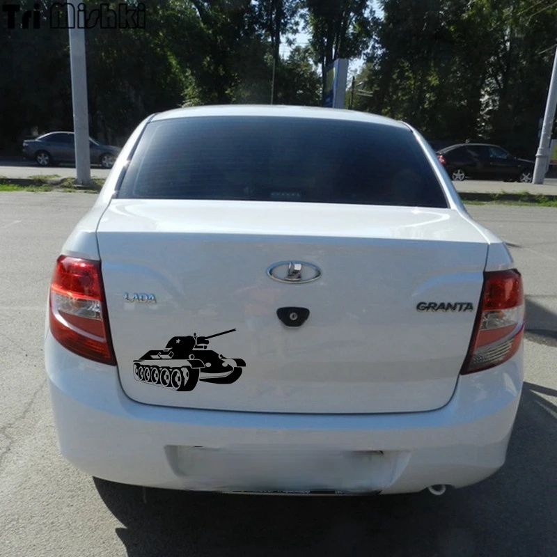 

Funny T-34 Tankist Is Driving Car Stickers Rear Windshield Danger Index Auto Tuning Window SUV Truck Car Styling KK20*11cm