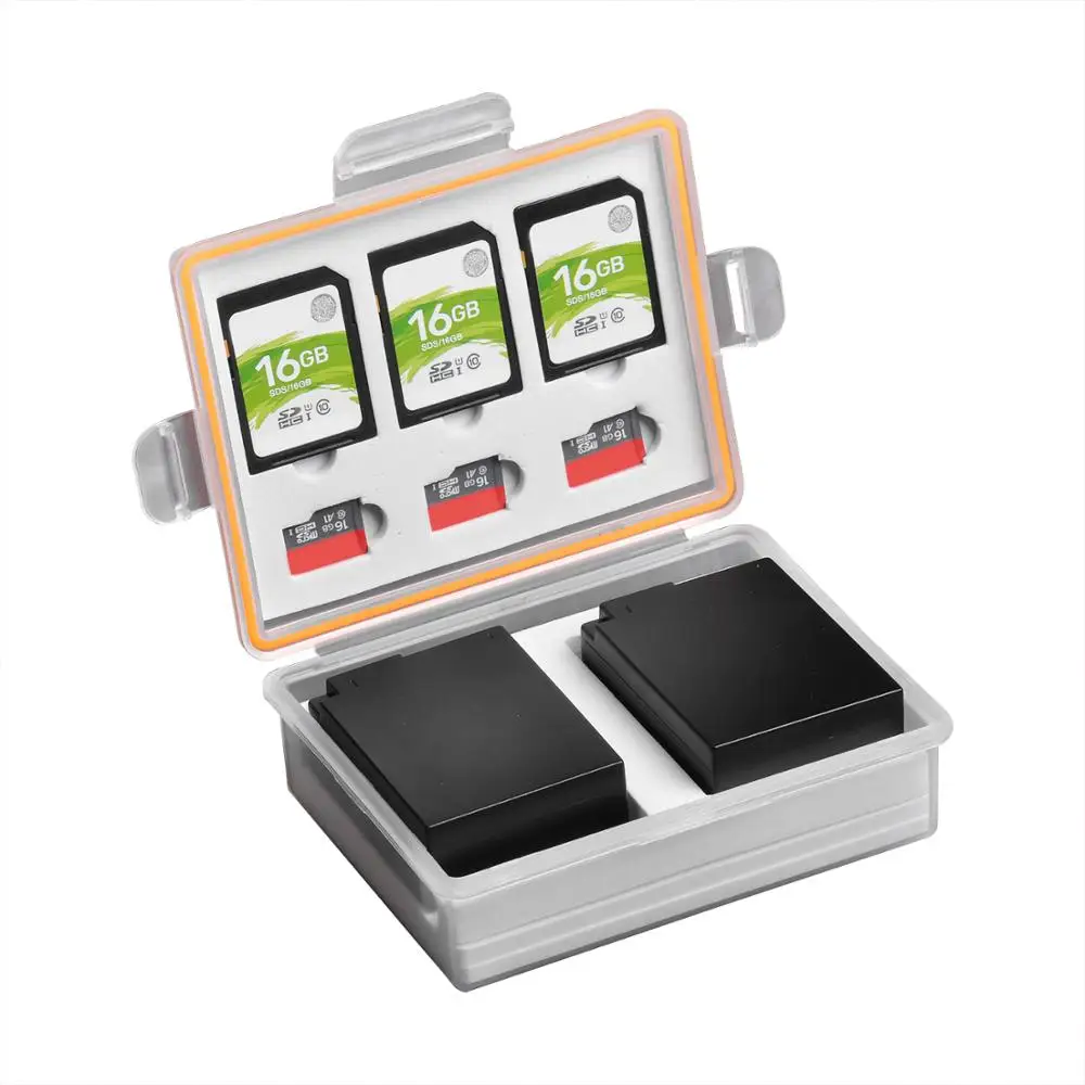 

Camera Battery Box Storage SD TF Memory Card Case for Nikon EN-EL14 EN-EL22 EN-EL9 LP-E5 LP-E8 PS-BLS5 DMW-BLC12 NP-95 NP-120
