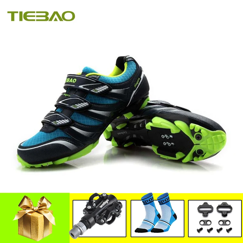 Tiebao Pro велосипедная обувь mtb spd педали горный велосипед для мужчин и женщин zapatillas ciclismo самоблокирующиеся спортивные велосипедные кроссовки - Цвет: pedals for 1428 B