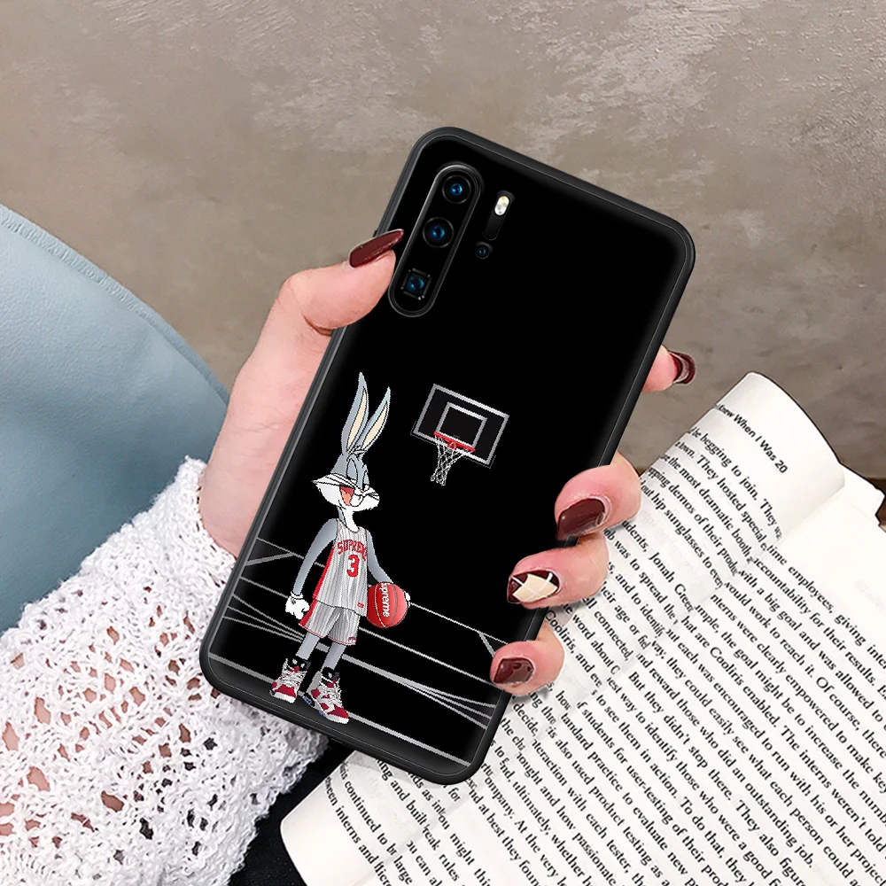 

American cartoon Bugs Bunny Funny Phone Case For Huawei P Mate Smart 10 20 30 40 Lite Z 2019 Pro black Cover Fashion Prime