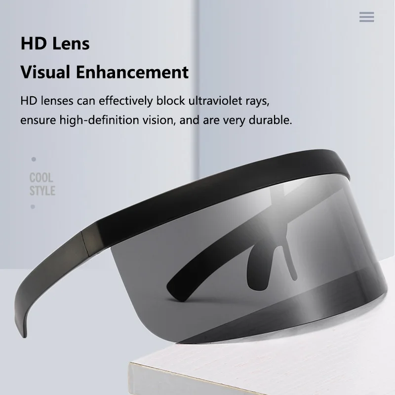 Солнцезащитные очки с полулицевой защитой защитные оверсайз огромные