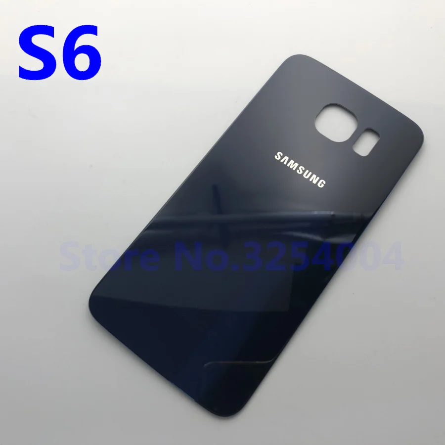 Задняя крышка из стекла для Samsung Galaxy S6 G920 G920F G920P G920A G9200 задняя аккумулятора замена