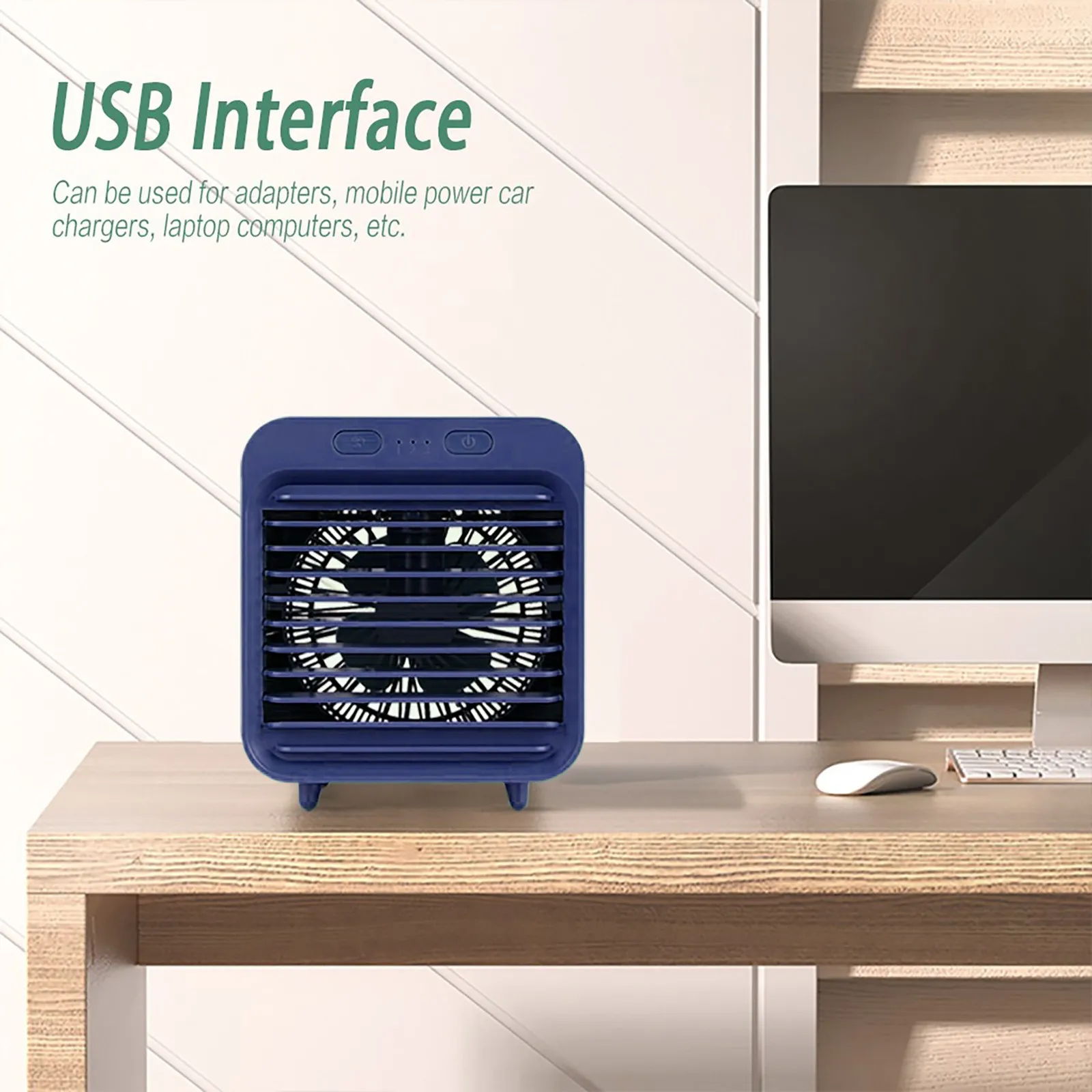 

New And High Quality Simple And Convenient Fan Portable Mini Personal Air Conditioner Desktop Fan Space Cooler USB Rechargeable
