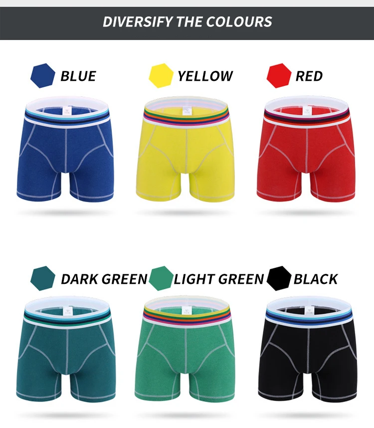J-BOX, 1 шт., мужское сексуальное нижнее белье, Cueca, хлопковые гей трусы-боксеры дышащие трусы, мужские трусы размера плюс, льняные Длинные боксеры, нижнее белье