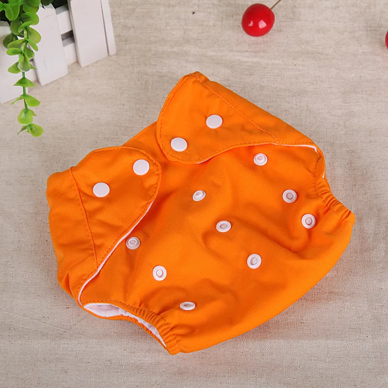 Pa&ntilde;ales de tela ecol&oacute;gicos para beb&eacute;, bragas impermeables reutilizables, Color s&oacute;lido, 0 a 1 a&ntilde;o, 1 unidad-2