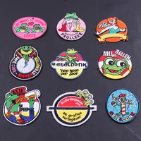 9pcs oeteldonk emblem iron on patches for clothing badge embroidery ironing applications letters logo custom patches for jackets