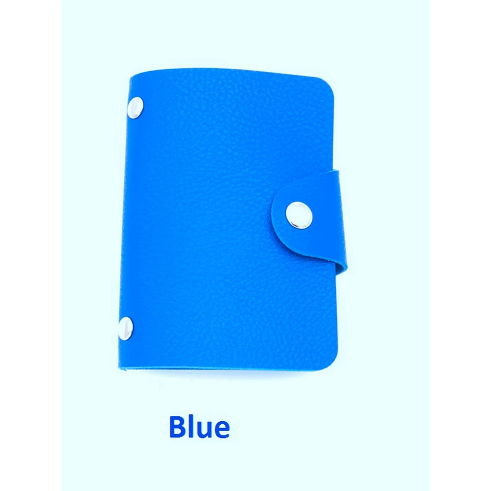 1 Piece Pu Leather Fashion PU Business Card Holder Organizer Hasp Men Women Bank Credit Bag ID Wallet | Багаж и сумки