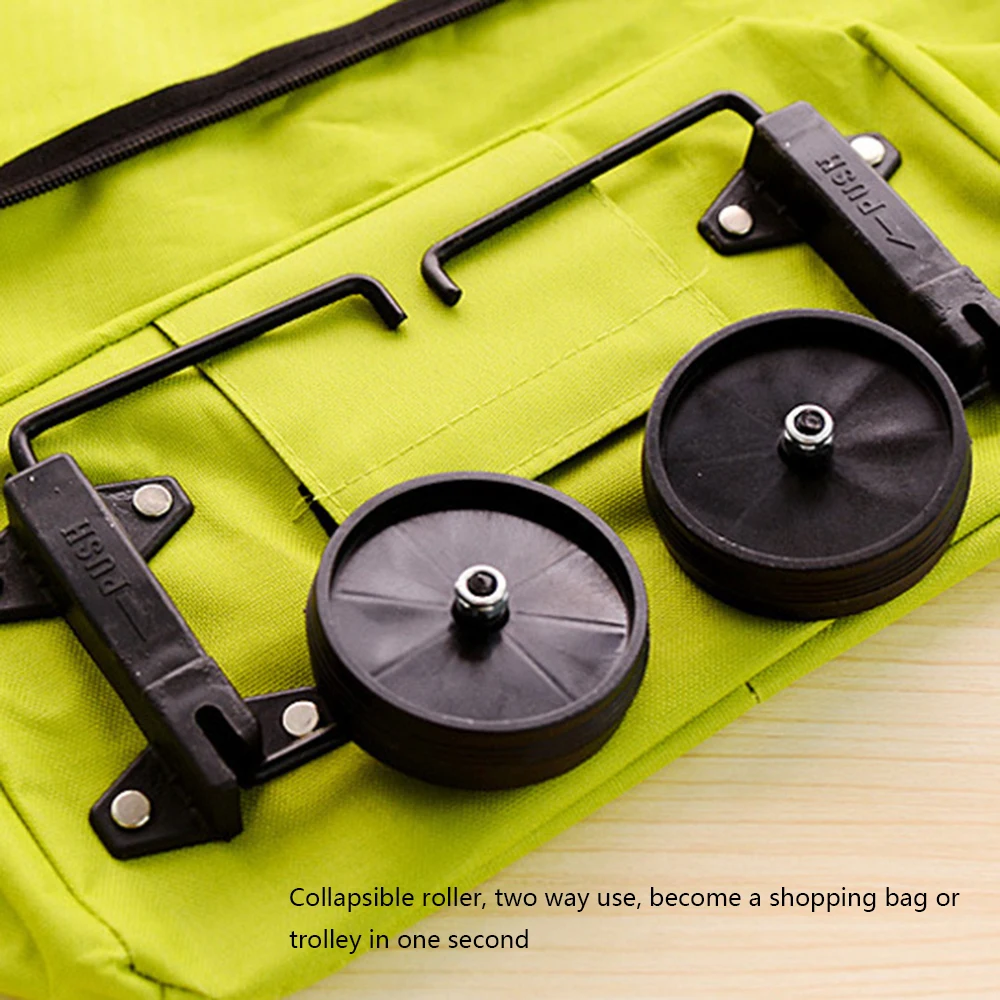 

Shopping Trolley Bag Portable Folable Tote bag Shopping Cart Grocery Bags with Wheels Rolling Grocery Cart Shopping Organizer