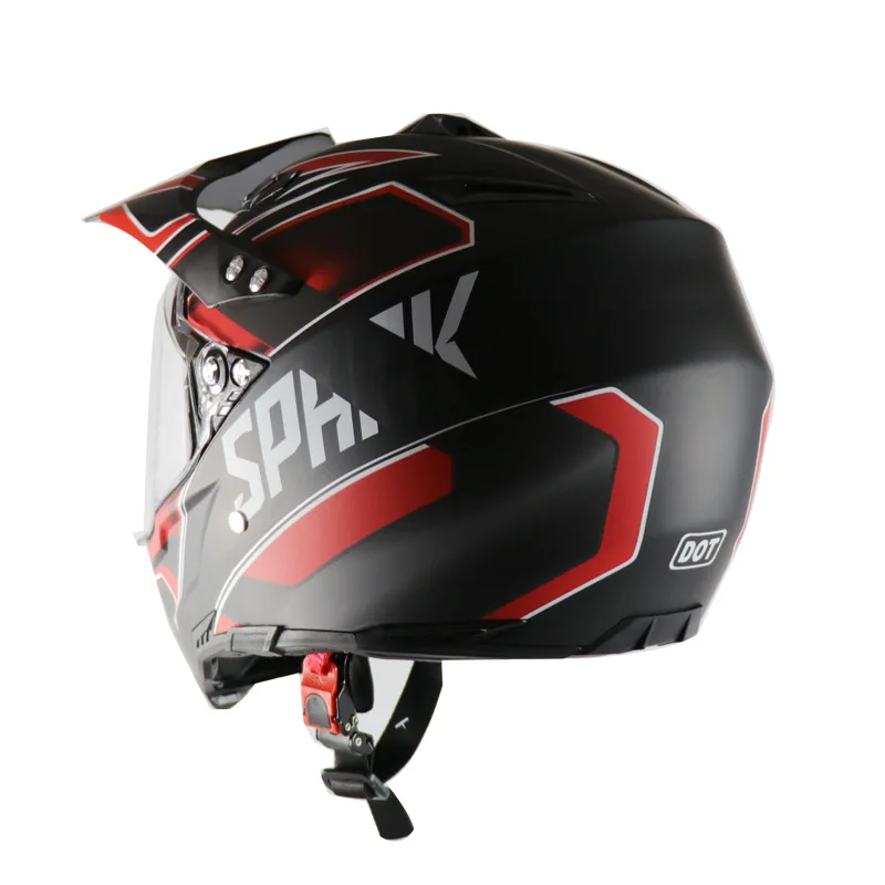 

Road racing dual-use full face helmet with lens off-road motorcycle mountain bike electric bike helmet