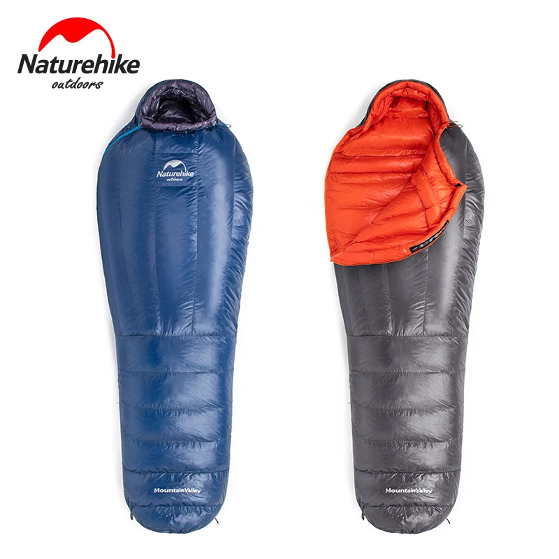 

Спальный мешок Naturehike из гусиного пуха, водонепроницаемый теплый мешок для одного человека, нейлон 20D, для отдыха на открытом воздухе, походо...
