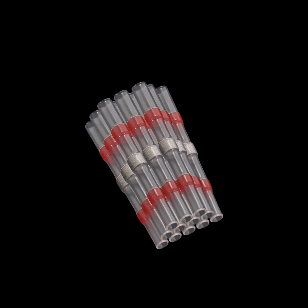 100 шт. термоусадочные электрические водонепроницаемые стыковые клеммы