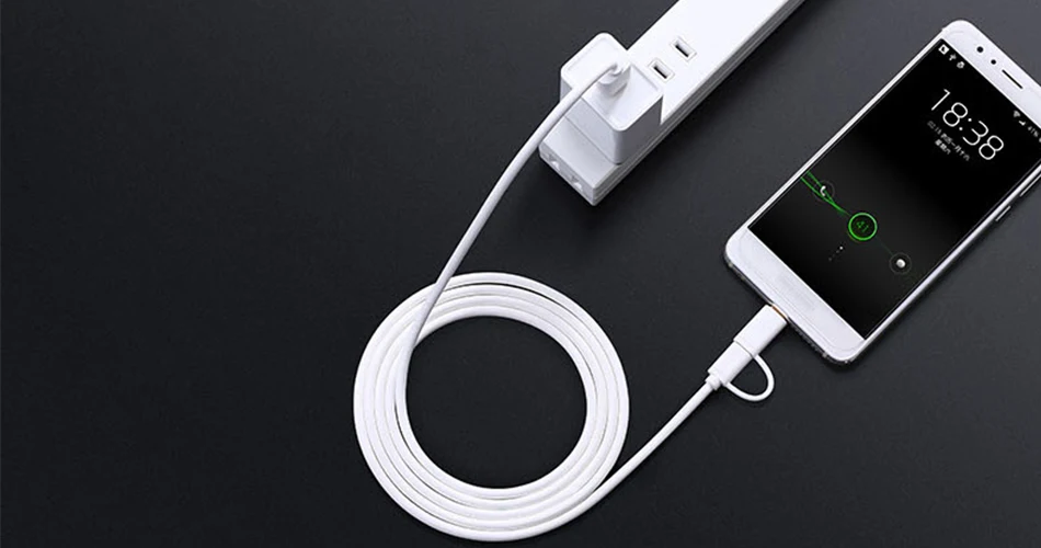 Зарядный кабель Xiao mi 2 в 1, mi cro, USB-type-C, поддержка быстрой зарядки для смартфона Xiao mi, Xiaomi mi Pad
