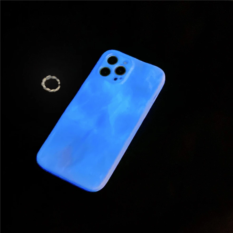 Роскошный милый 3D чехол светящийся простой белый для телефона iPhone 11 12 13 Pro XS Max XR X 7