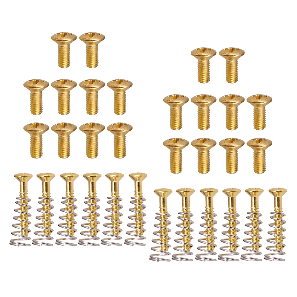 20pcs Guitar Switch Nuts+20pcs Pickup Frame Fixing Screws Springs | Спорт и развлечения
