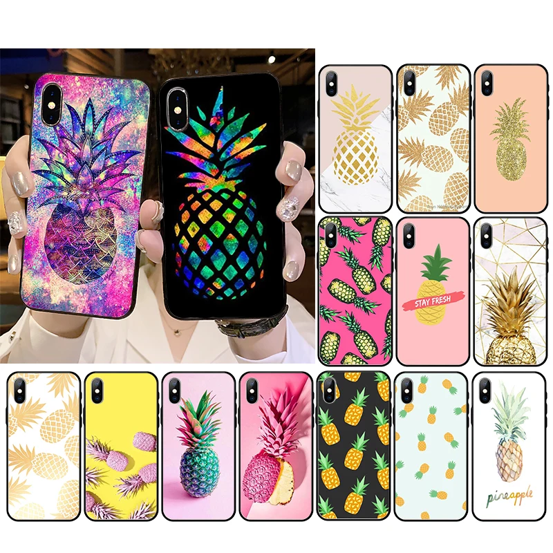 

Fruit Pink pineapple Phone Case For iPhone 12mini 12 11 ProMax XS MAX XR SE2 8 7 6 6S Plus X 5 5S SE