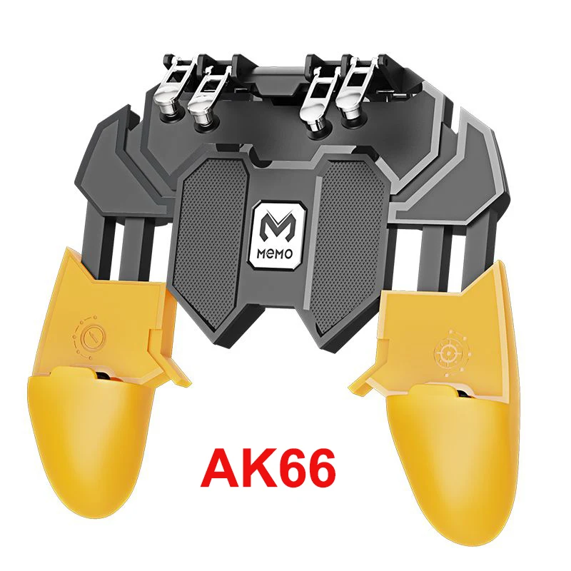 black yellow Новое поступление AK77 для PUBG Helper мобильный телефон Gamepade ручка радиатора Вентилятор с водяным охлаждением шесть пальцев ручка PUGB power Bank - Цвет: black yellow