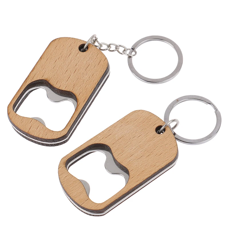 

Wooden Bottle Opener Key Chain Wood Unique Creative Gift Can Opener Kitchen Tool Wood Unique Creative Gift