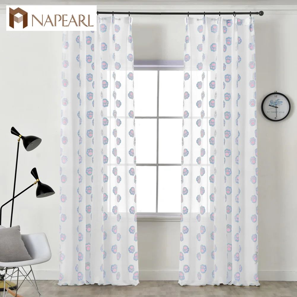 Компания NAPEARL цельнокроеное платье тюлевые шторы занавески когти жаккардовые