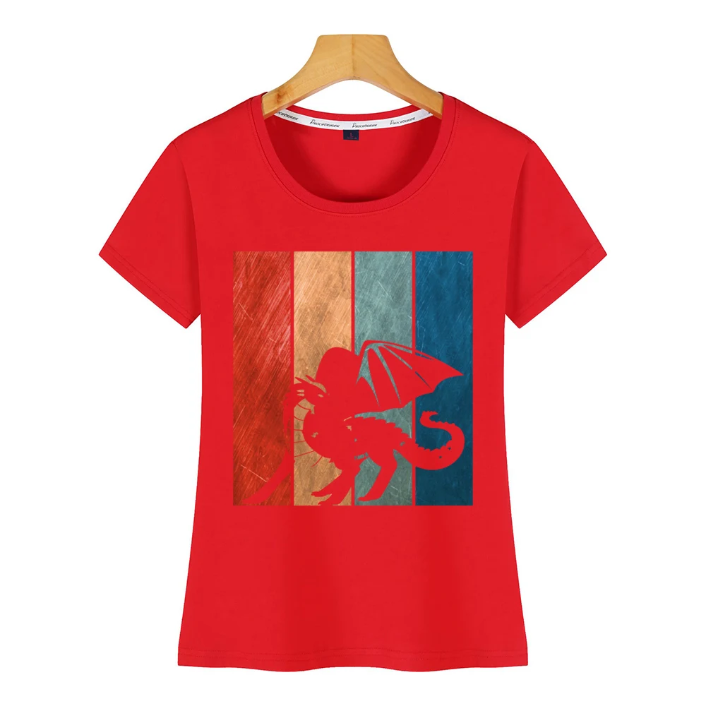 Футболка женская с изображением дракона пикантный Топ в стиле Харадзюку под