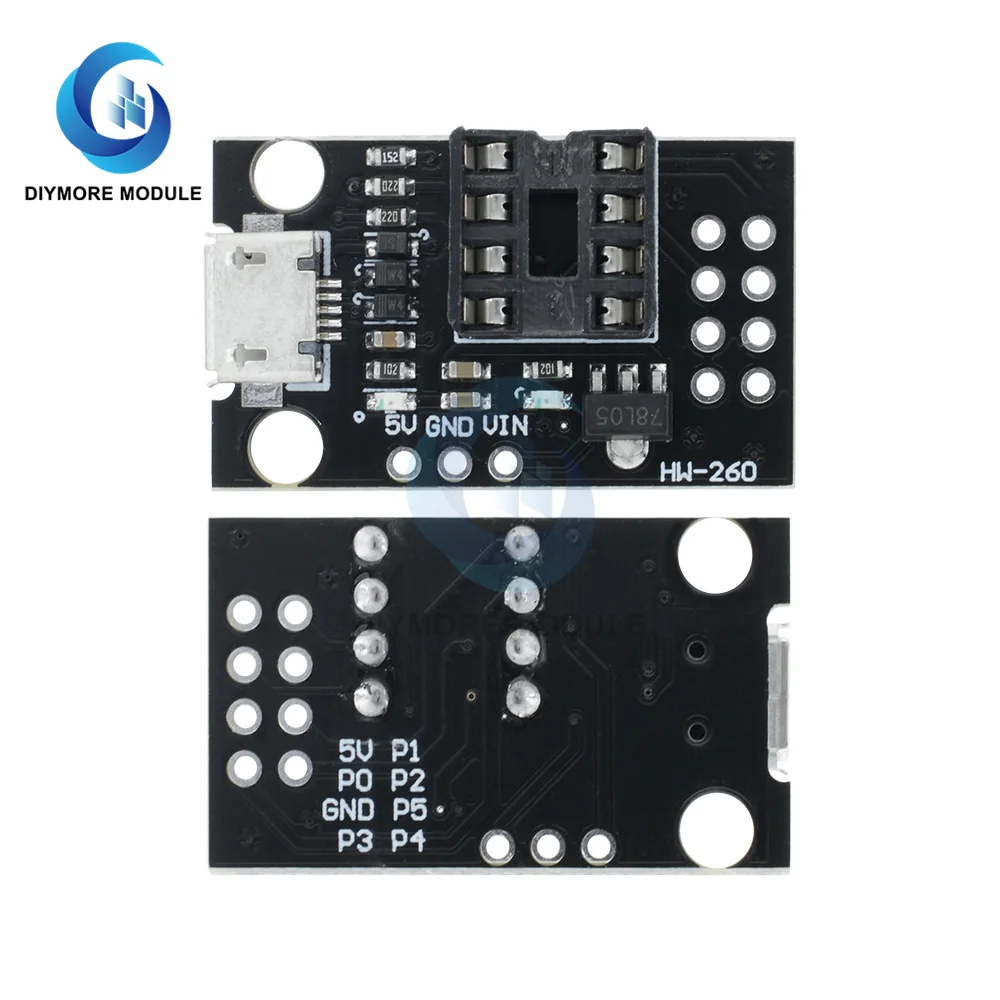 Подключаемая плата разработки ATTINY для ATtiny13A/ATtiny25/ATtiny45/ATtiny85 редактор