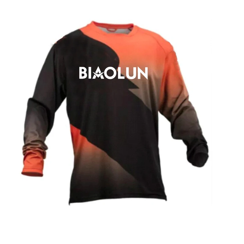 

New Long Sleeve Cycling Jerseys BIAOLUN Sweatshirt Ropa Ciclismo Summer MTB Breathable Downhill Jersey Motocross Bicycle T-Shirt