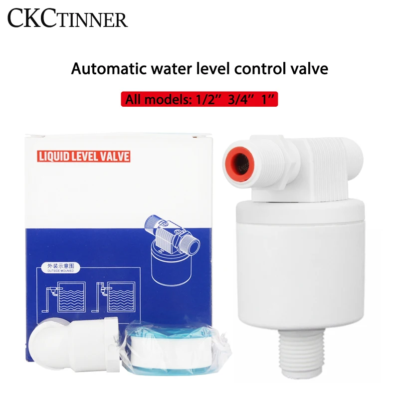 1/2'' 3/4'' 1'' Floating Ball Valve Automatic Float Water Level Control installed Outside Tower Tank Liquid Switch |