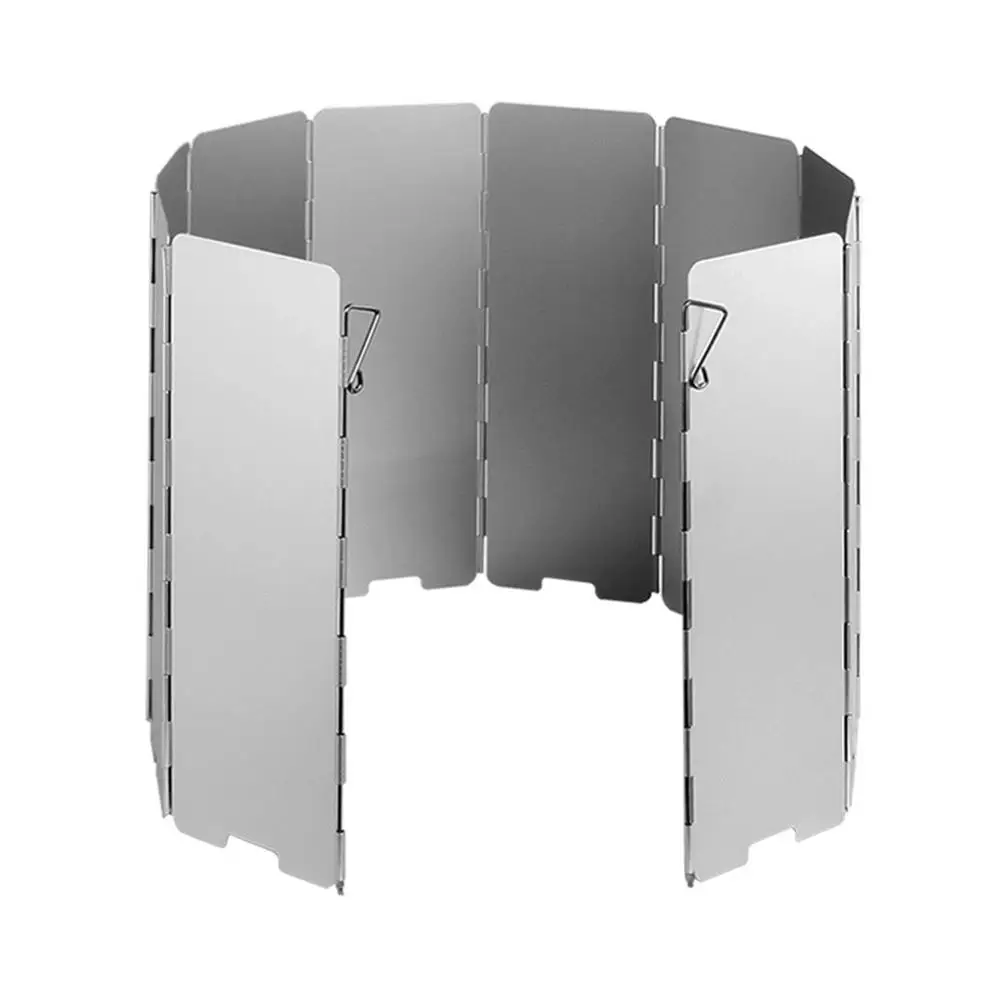 10 пластины складной кемпинг Плита газовая плита ветрового стекла Экран на