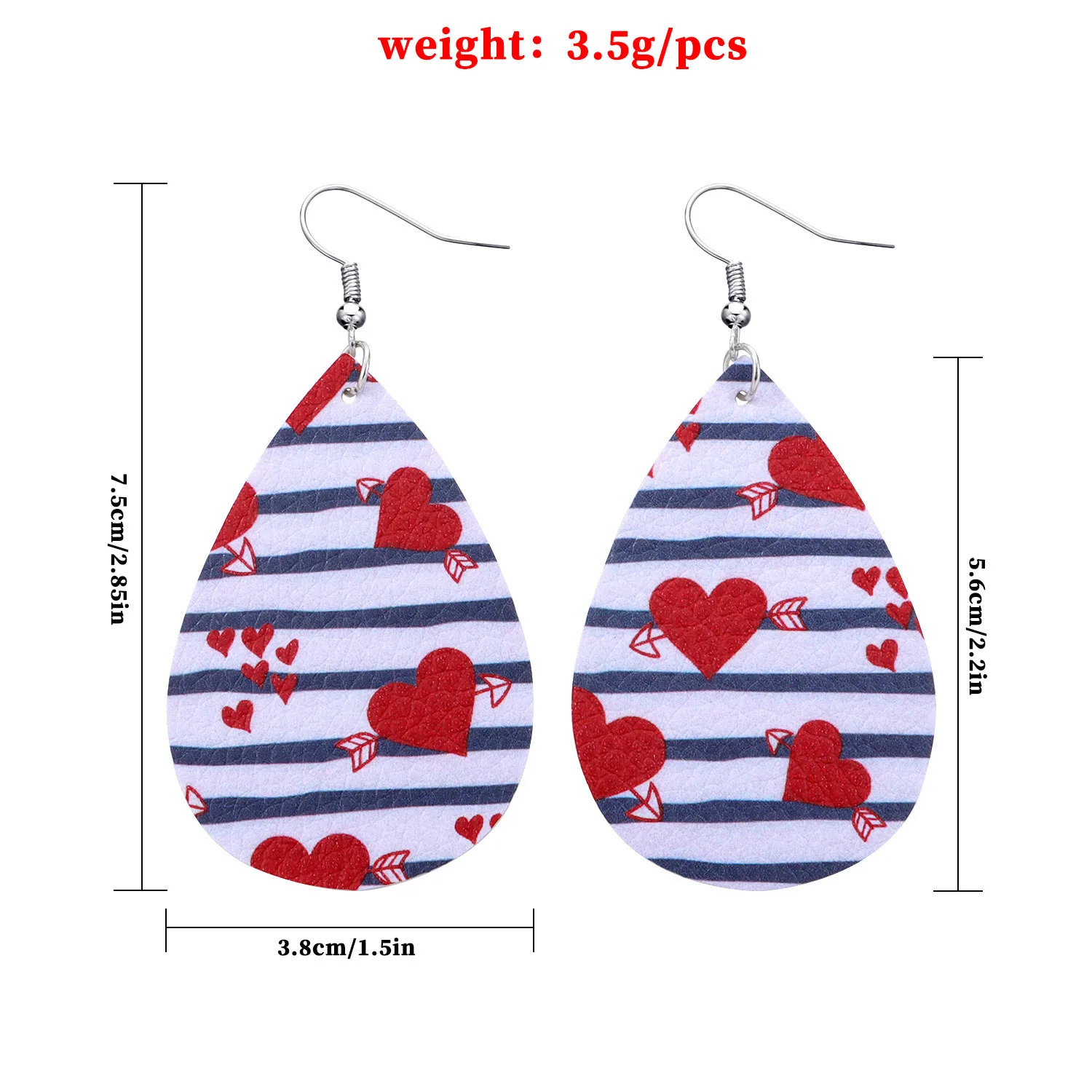 

valentine's day series earrings accessories amazon 20 strong personality fashion pu synthetic leather earrings