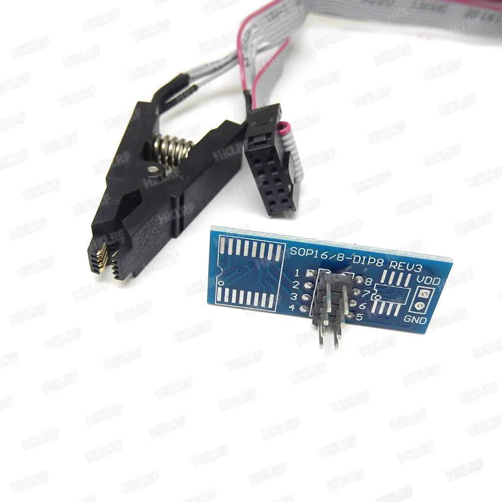 Зажим для тестирования микросхемы SOIC8 SOIC16 SOP8 Flash Chip IC используется программатора
