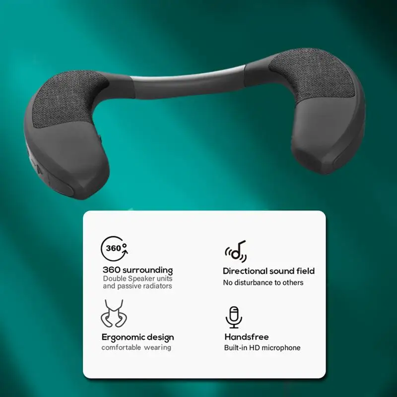 Беспроводная Bluetooth-Колонка на шею с микрофоном | Электроника