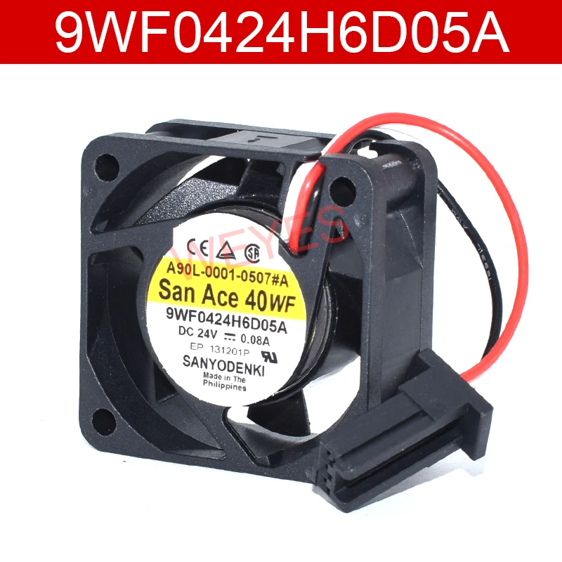 Оригинальный трехрядный охлаждающий вентилятор 9WF0424H6D05A DC24V 0.08A 40*40*20 мм |