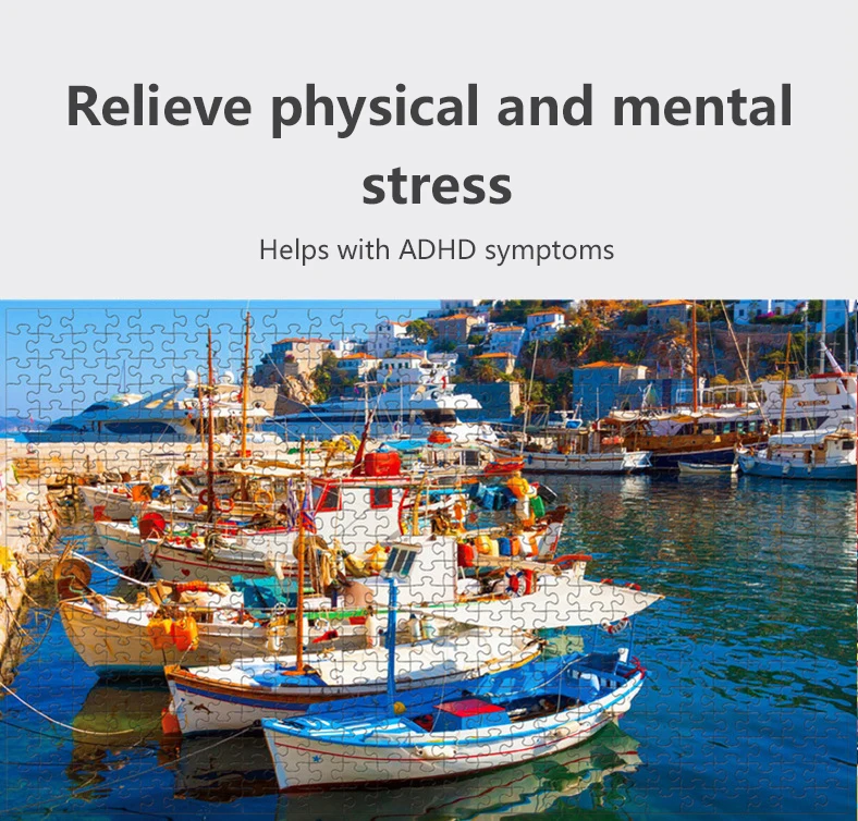 Пазлы 500 штук 3D Бумага головоломки для детей Детские игрушки взрослых деревянные