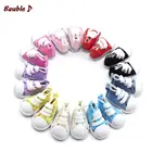 1 пара, 5 см парусиновая обувь для кукол, мини-игрушки, разнообразные туфли, кроссовки для девочек, кукольная обувь для русских кукол, аксессуары