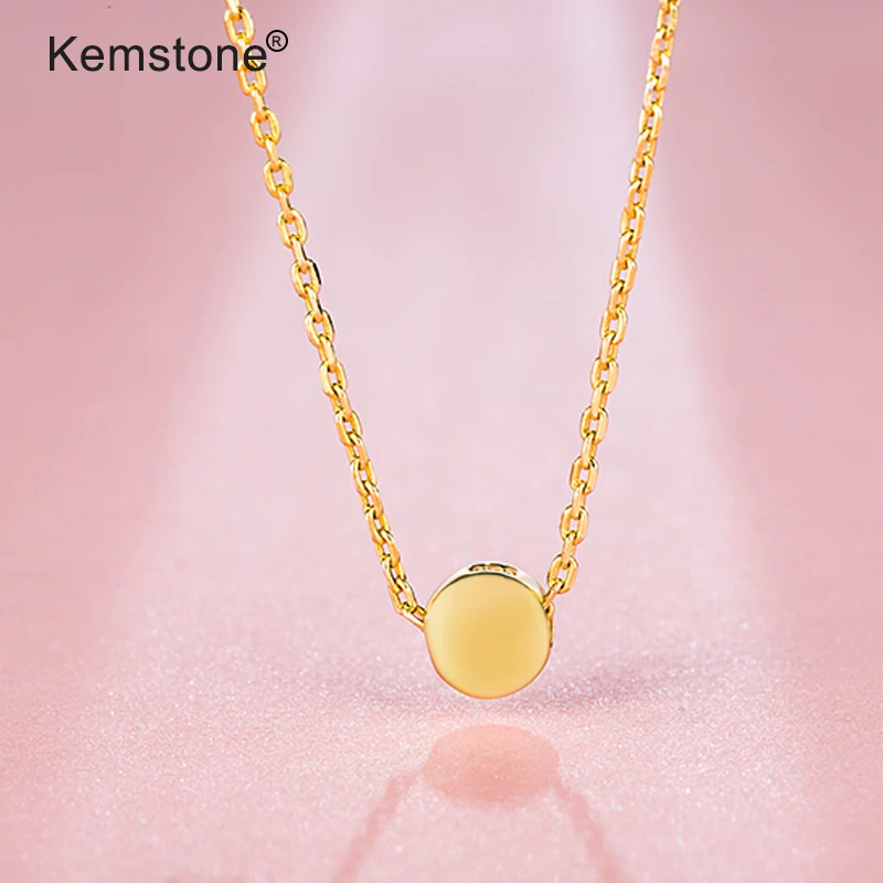 Kemstone Gold Bean кулон ожерелье ювелирные изделия подарок для женщин | Украшения и