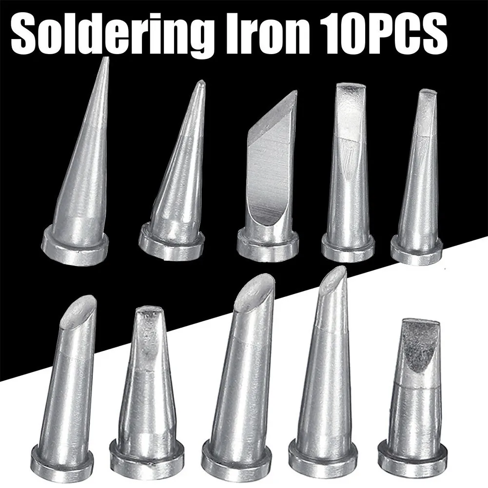 

10Pc Soldering Iron Tip Set For Weller WD1000, WD2000, WSD81, WSF 81D8, WSF 81D5,Ws81 Electric Soldering Iron Tip Soldering Tool
