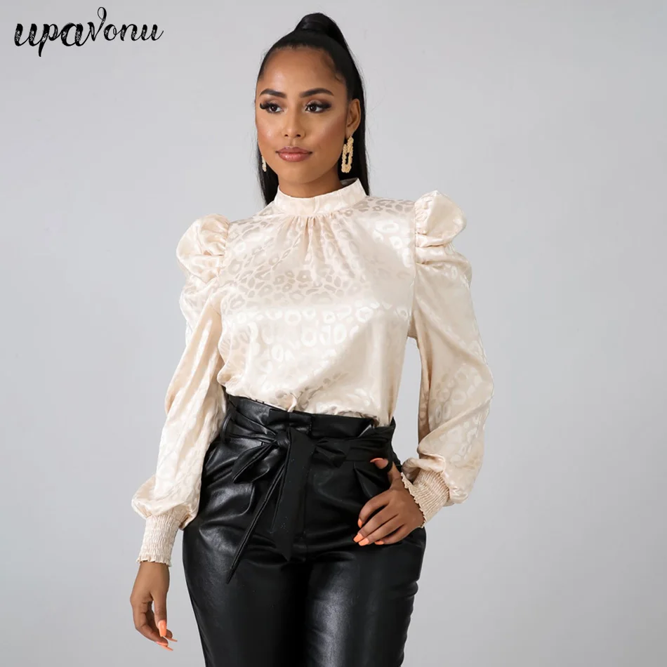 2020 Модный Элегантный Новый женский топ с принтом сексуальный круглым вырезом и