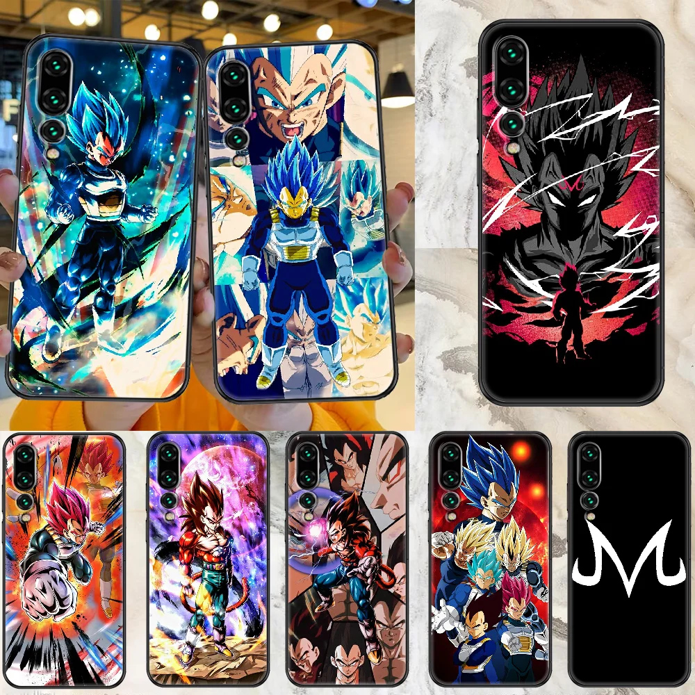 

Vegeta Anime Phone case For Huawei Honor 6 7 8 9 10 10i 20 A C X Lite Pro Play black silicone shell 3D bumper pretty prime