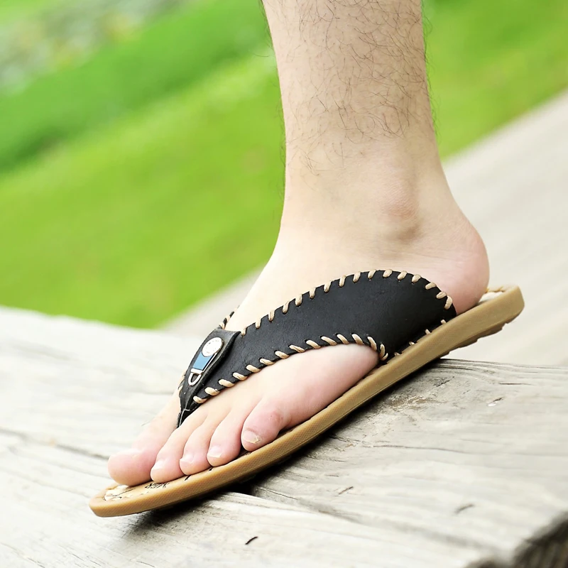 

Flip Flops Bulk Home Men's Slippers Slipper Rubber Sole Beach Men Pantufla Outdoor Fashion Summer Flip Flops Man Flipflops
