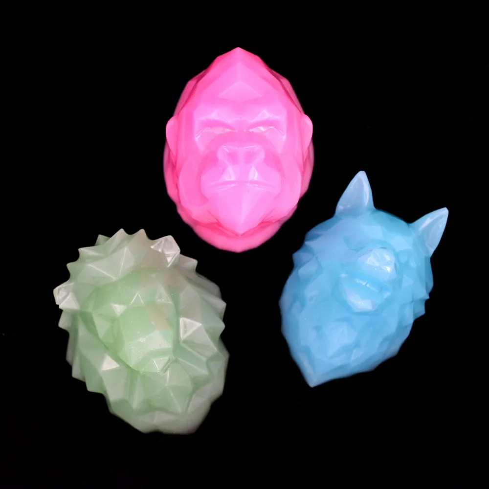 1 шт. силиконовая форма 3D Животные волк Лев шимпанзе поделки ручной работы