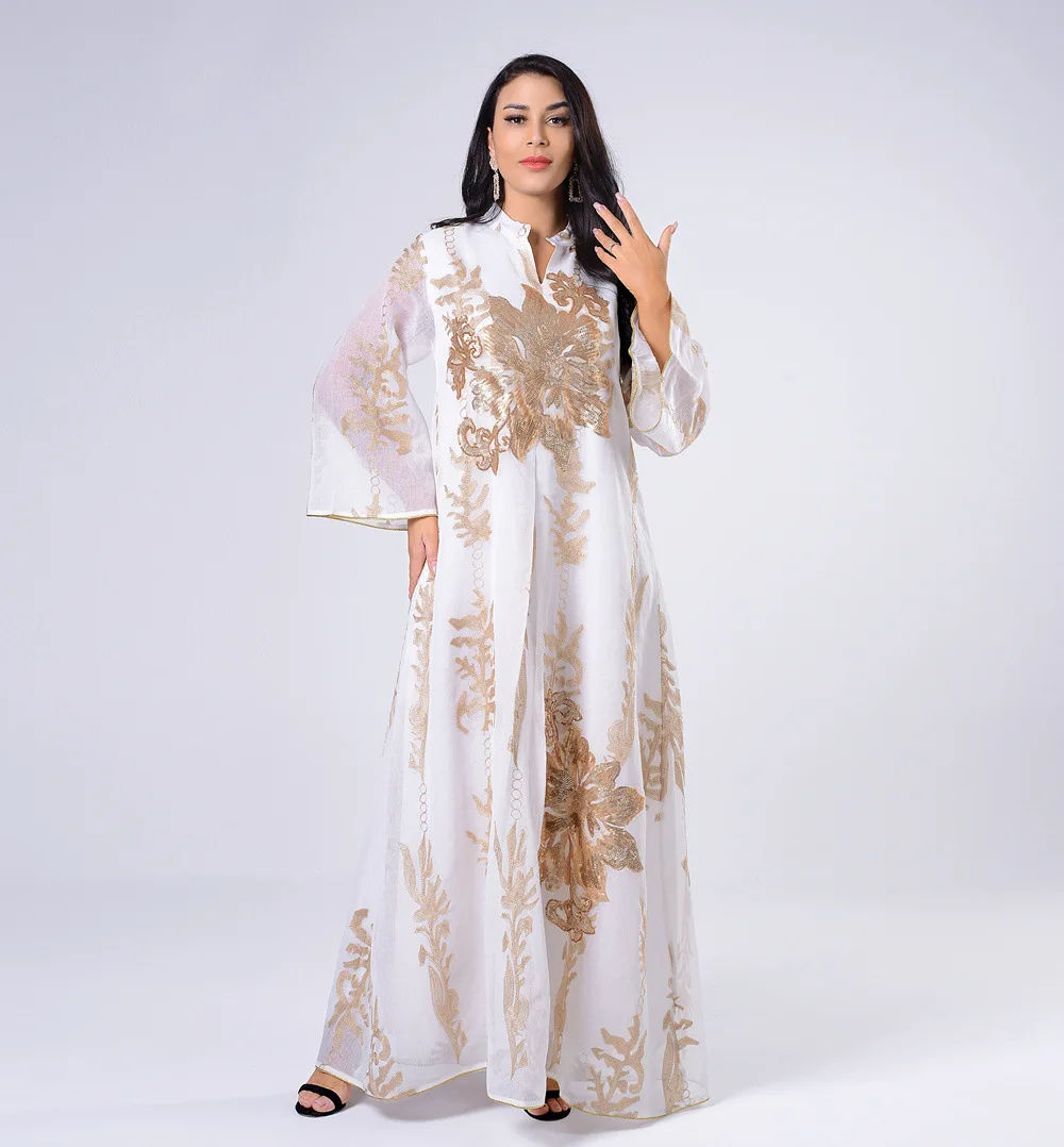 Eid Abaya Дубай мусульманское платье Турция ислам длинное платье Djellaba женские африканские платья для женщин Caftan Marocain вечернее платье