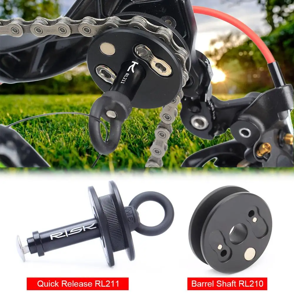 

Bike Chain Clean Keeper Tool with Quick Release Lever for Barrel/12mm Bucket Shaft Frame Bicycle Chain Holder