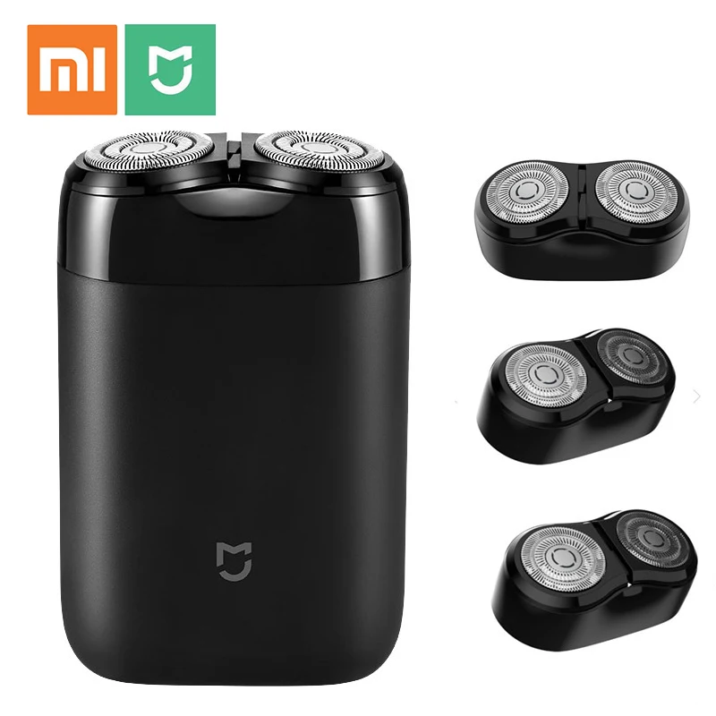Xiaomi Mijia двойной надувной круг бритья type-C электробритва IPX7 водонепроницаемый тихий двигатель сухой влажный USB Перезаряжаемый