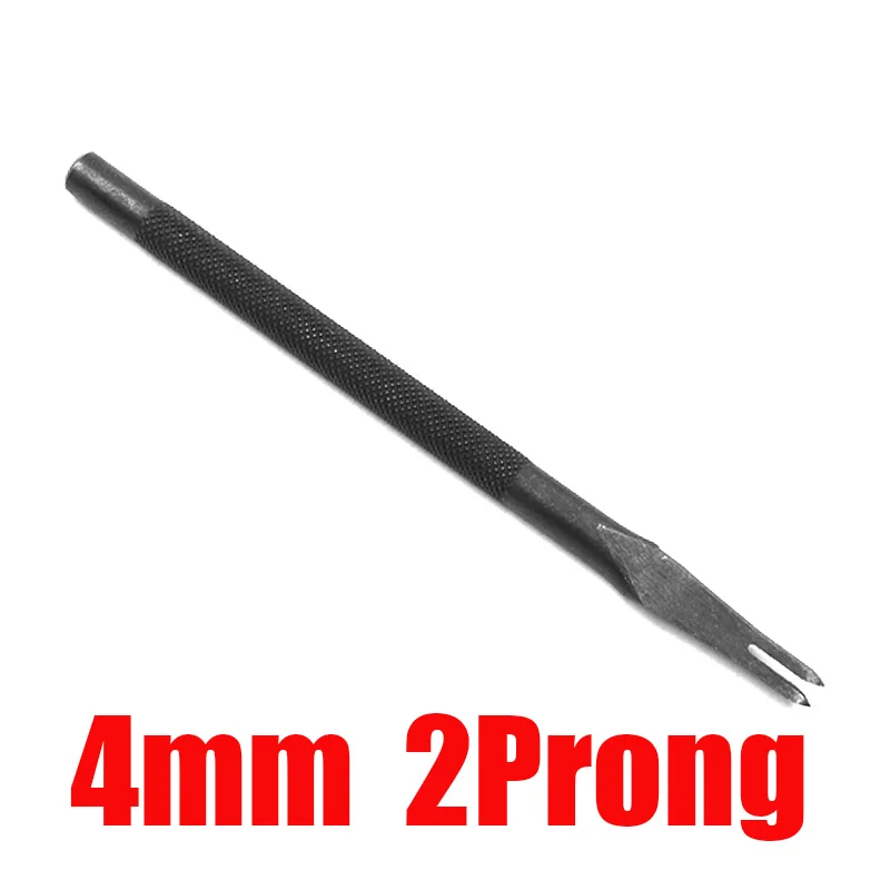 4mm Black 2 Prong 3, 4, 5 мм расстояние между кожаными дырочками DIY ручной перфорированный алмазный инструмент для шитья дырокол инструмент для перфорации кожи 1/2/4/6 - Цвет: 4mm Black 2 Prong