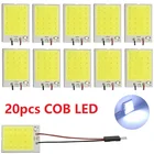 Аксессуары для интерьера автомобиля, 20 шт., 18243648 SMD 12V COB, светодиодсветильник лампа s, автомобильная купольсветильник лампа, панель автомобиля, лампа