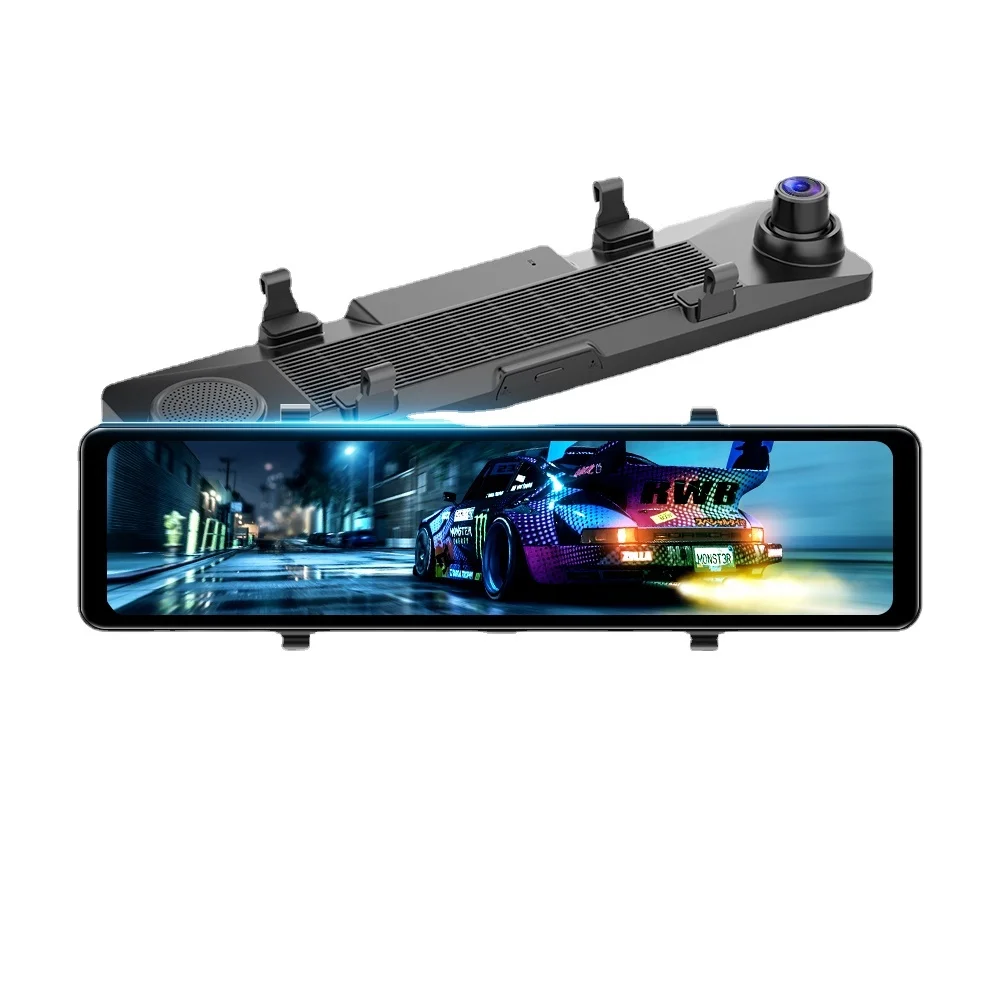 

Car DVR Remote Monitor GPS Navigation Android 4G Car RearView Mirror 12 Inch Touch Screen Dash Cam WiFi 1080P Car Recorder
