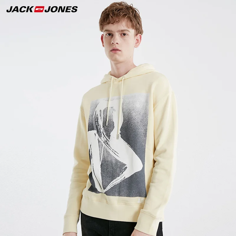 Джек Джонс Для мужчин пуловер свитшот с принтом толстовки | 219133501|Мужские и