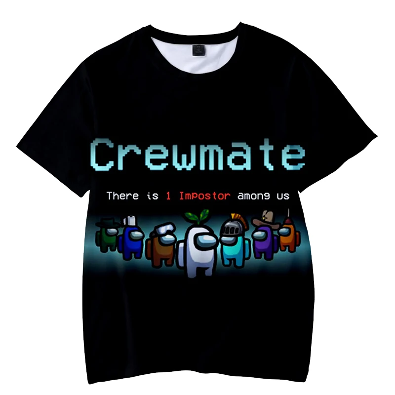 

2021 Summer new 3D printing fashion casual men's space werewolf killing characters simple peripheral T-shirt large size