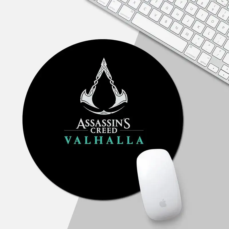 

Assassins Game Creedes Comfort Mouse Mat Mousepad Game Office Work Round Mouse Mat pad XL Non-slip Laptop Cushion mousepad