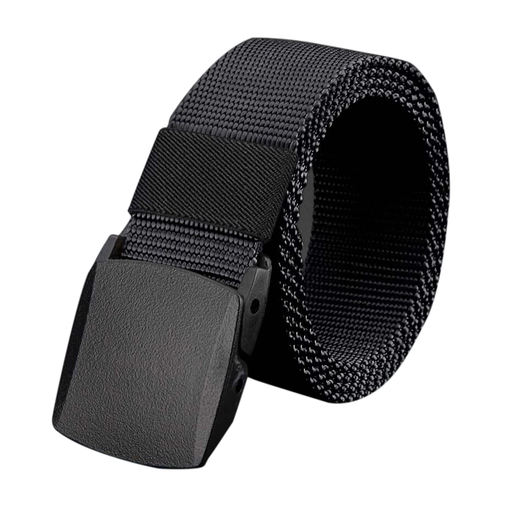 Military Men Belt Army Belts Adjustable Belt Men Outdoor Travel Tactical Waist Belt with Plastic Buckle for Pants 130CM 140CM